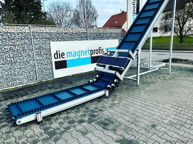 Angle belt conveyor belt pellets magnet die magnetprofis