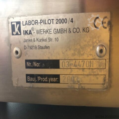 Ika Homogenizer Labor Pilot Type 2000/4 In Stainless Steel IKA WERKE LABOR-PILOT 2000/4