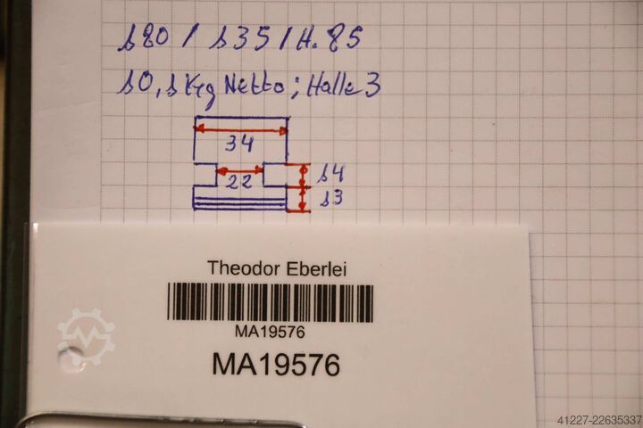 Wechselbacken Vierbackenfutter unbekannt Breite 34 mm
