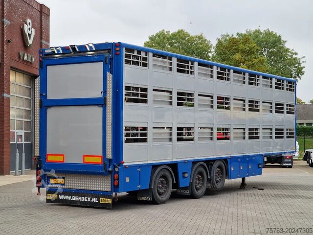 Cattle transport Berdex 0S1227 - 3 deck Livestock - Loadlift - Steering...