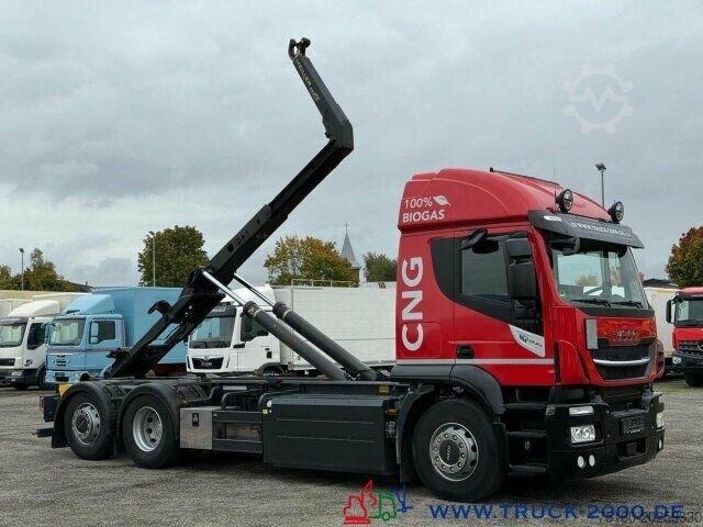 Abrollkipper Iveco Stralis AT260 CNG Erdgas 6x2 Meiller RS2165 FB