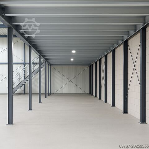 Lagerbühne | Stahlbühne | Mezzanine ab 20 m² und größer, Traglast: 350 kg/m² | 4,0 x 5,0 m | Lichte Höhe: 3,0m
