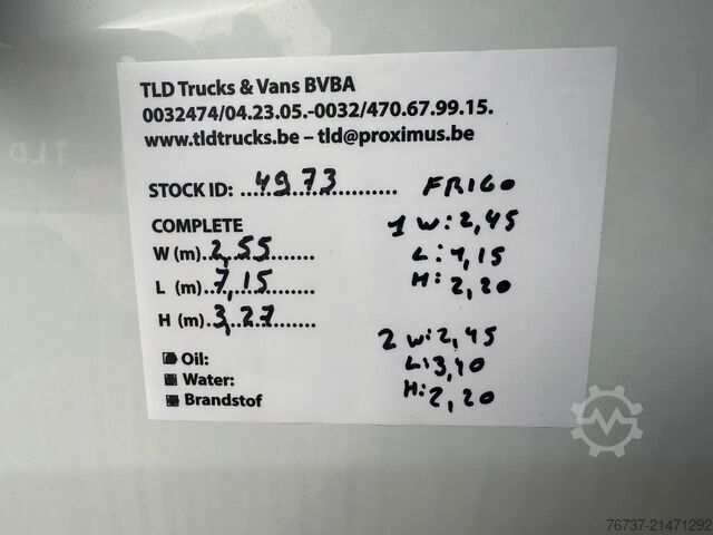 Kühl-/Tiefkühltransport FUSO Canter **7C18-FRIGO-7490KG-TOPSHAPE**