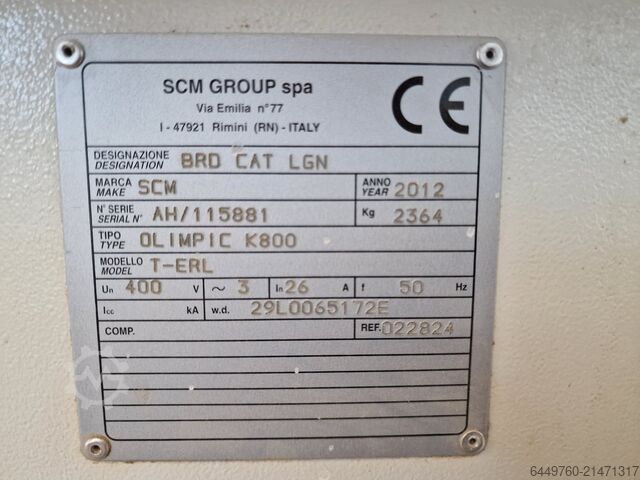 Edgebander SCM OLIMPIC K800