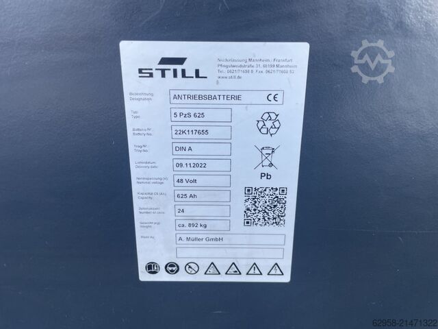 Electric 4-wheel forklift Still RX20-20P | Battery 2022 | Only 823 hours