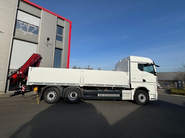 LKW mit Pritsche (offen) MAN TGX 26.470 BL 6x2-4 Pritsche mit FassiF235 Kran