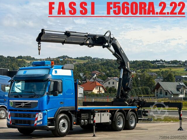 Truck mounted crane VOLVO FM 460 Platform 5,80 m FASSI F560RA.2.22 + FUNK!