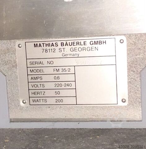 FALZMASCHINE MB Bäuerle MULTIPLI FM 35/2