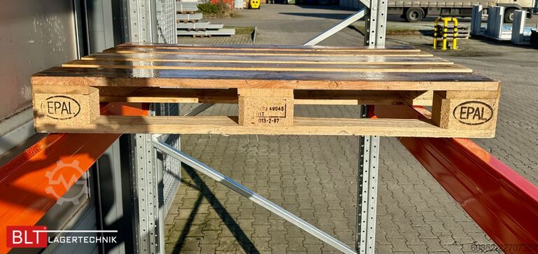 Schwerlastregal ca. 14 lfm. Palettenregale H: 500cm Fachlast: 4500 kg , 60 Palettenplätze