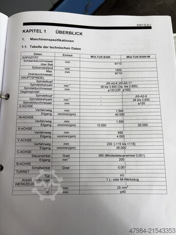 CNC-Dreh- und Fräszentrum OKUMA MULTUS B 300
