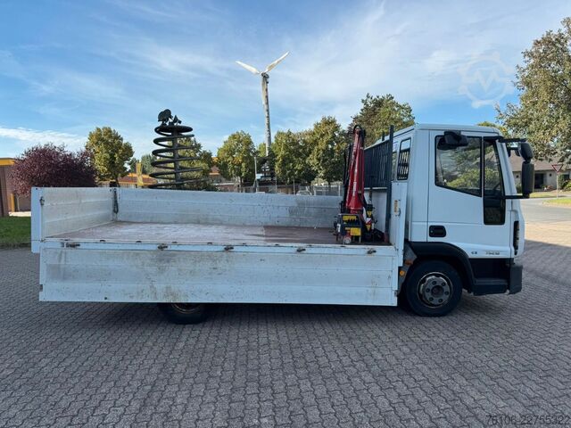 Pick-up van IVECO 75E16 Pritsche mit Kran Fassi