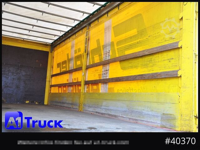 Wechselbrücke mit Pritsche & Plane KRONE 7.45, Bordwand + Schiebeplane,