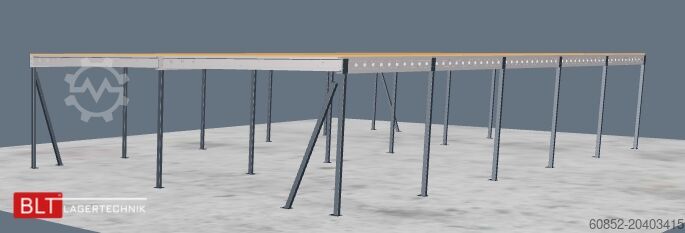 Lagerbühne 10x20m Lagerbühne , Belastung : 500kg/qm Unterkante: 3m ,ca. 200qm , Systembühne
