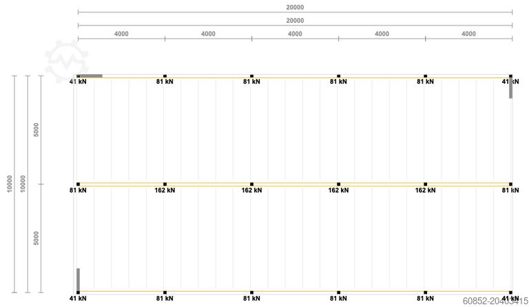 Lagerbühne 10x20m Lagerbühne , Belastung : 500kg/qm Unterkante: 3m ,ca. 200qm , Systembühne