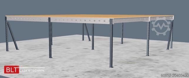 Lagerbühne 10x10m Lagerbühne , Belastung : 500kg/qm Unterkante: 2,5m , ca. 100qm Systembühne