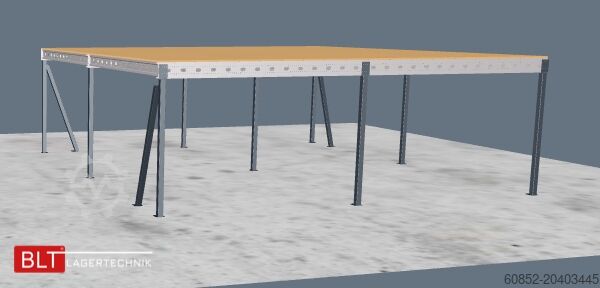 Lagerbühne 10x10m Lagerbühne , Belastung : 500kg/qm Unterkante: 3m ,ca. 100qm , Systembühne