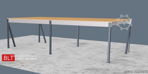 Lagerbühne 5x10m Lagerbühne , Belastung : 500kg/qm Unterkante: 2,5m , ca. 50qm Systembühne