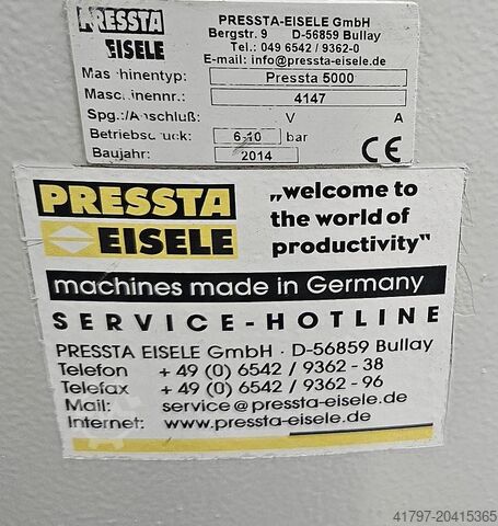 Eckverbindungspresse Pressta Eisele Pressta 5000 Pressta Eisele Pressta 5000