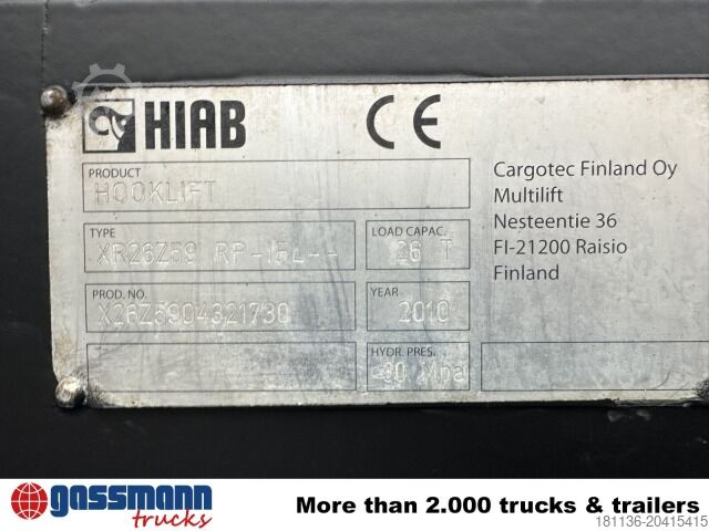 Abrollkipper MAN TGS 35.400 8x4 BL, Schub-Knick bis 6,5m Container