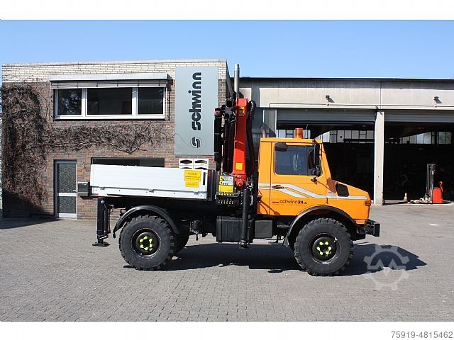UNIMOG Mercedes-Benz UNIMOG 1450 mit Kran PK 9001 EH + Funk neuw.