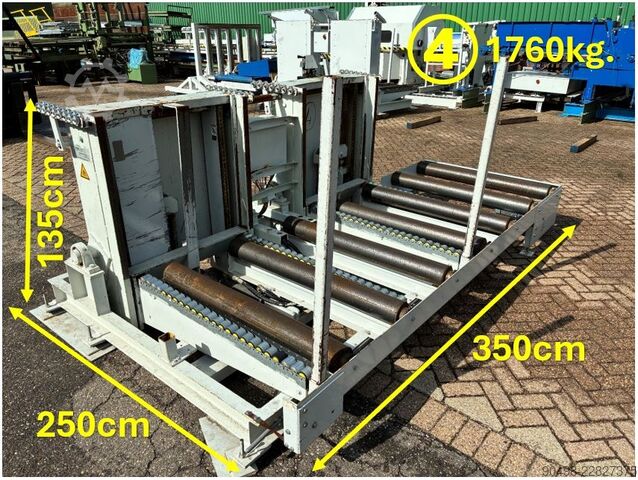 Paletten-Hebe-/Kipptische mit Rollenbahn  