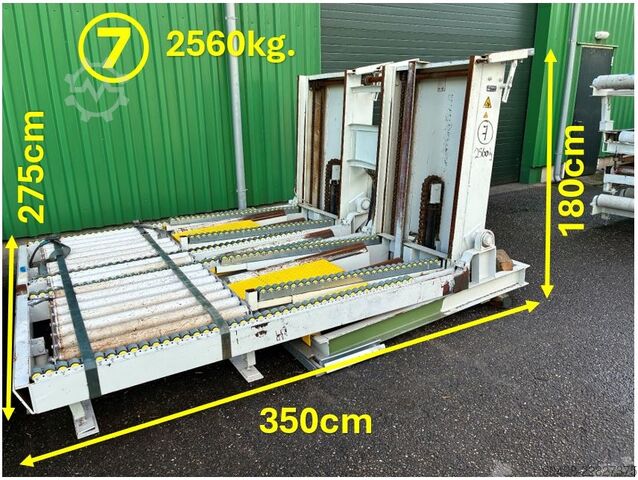 Paletten-Hebe-/Kipptische mit Rollenbahn  