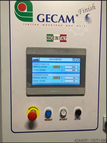 Sheet metal deburring/polishing machine GECAM G65RRR with Wet Dust Extractor