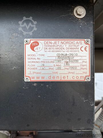 2500 bar 25 lpm Diesel HD-Anlage DEN-JET CD160-2500