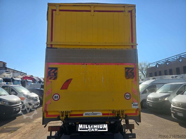 Flatbed truck with tarp Iveco 75E17 CENTINATO 6,20 SPONDA DISCO