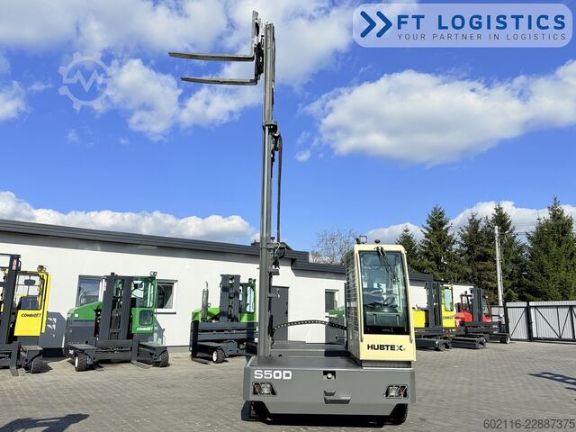 Side loader forklift Hubtex S50D TRIPLEX 6300 FREE-LIFT PLATFORM1600