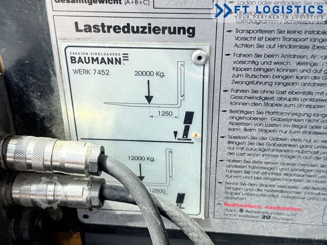 Side loader forklift Baumann GCS 200/20/35 DIESEL DUPLEX 3500