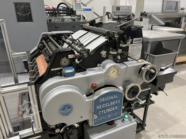 Heißprägemaschine Heidelberg Cylinder KSB 40×57 Hot Stamping machine