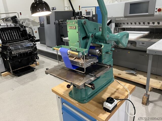 Heißprägemaschine Baier Geba Hot Stamping Press