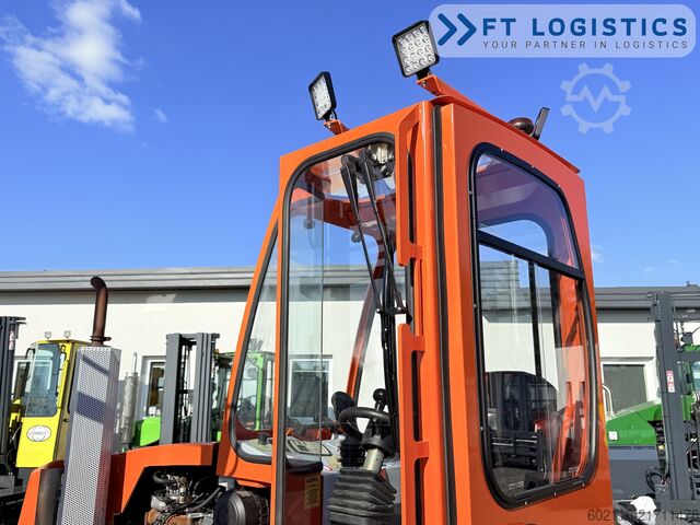 4-way forklift Hubtex DQ45G DUPLEX 5000 FORK-POSITIONER CABIN
