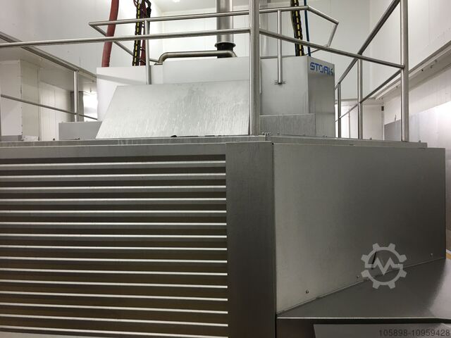 Twin spiral hot air oven Marel Stork Townsend. TSO 600/96/4 EL R