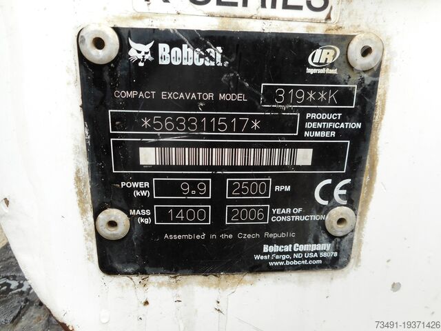 Mini excavator Bobcat 319K mit Verstellfahrwerk