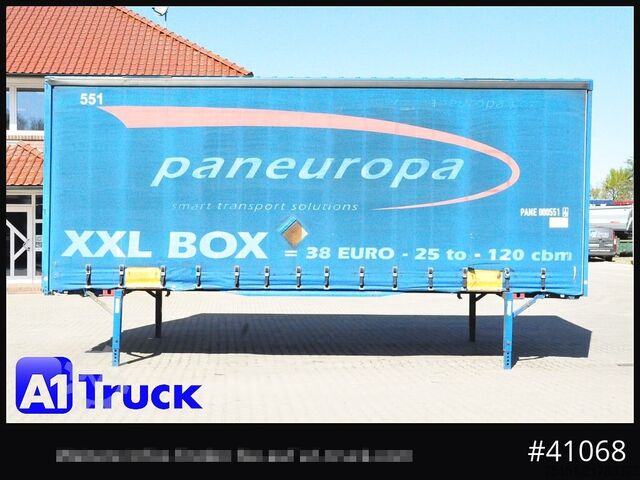 Swap body with flatbed & tarp KRONE Wechselbrücke Jumbo BDF 7,82, Code XL,
