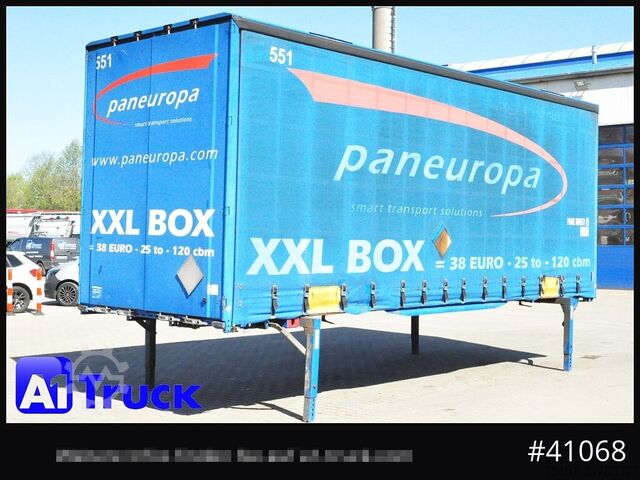 Swap body with flatbed & tarp KRONE Wechselbrücke Jumbo BDF 7,82, Code XL,