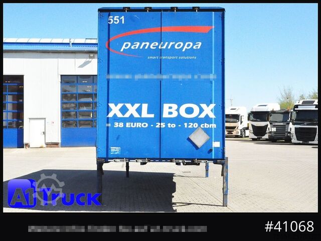 Swap body with flatbed & tarp KRONE Wechselbrücke Jumbo BDF 7,82, Code XL,