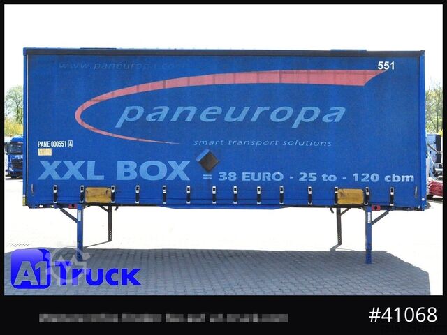 Swap body with flatbed & tarp KRONE Wechselbrücke Jumbo BDF 7,82, Code XL,