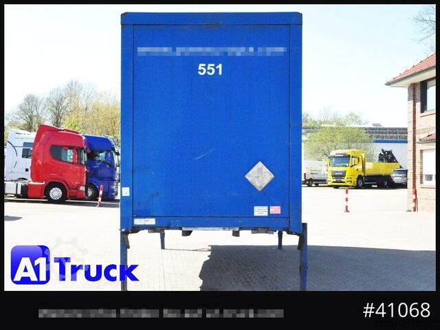 Swap body with flatbed & tarp KRONE Wechselbrücke Jumbo BDF 7,82, Code XL,