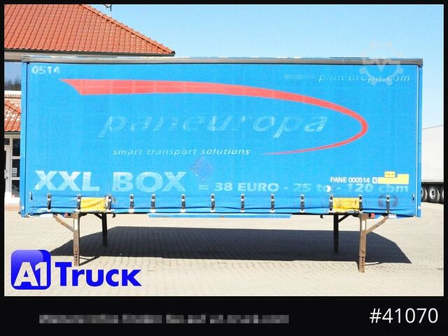 Swap body with flatbed & tarp KRONE Wechselbrücke Jumbo BDF 7,82, Code XL,