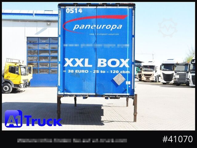 Swap body with flatbed & tarp KRONE Wechselbrücke Jumbo BDF 7,82, Code XL,