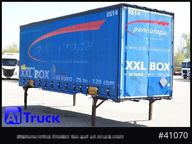 Swap body with flatbed & tarp KRONE Wechselbrücke Jumbo BDF 7,82, Code XL,