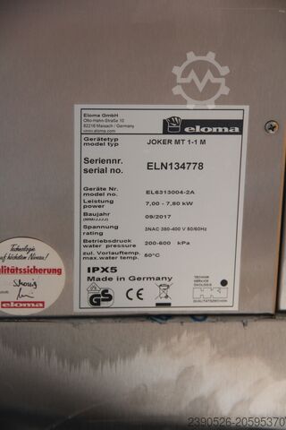 Combi steamers Eloma Kombidämpfer Eloma Jocker