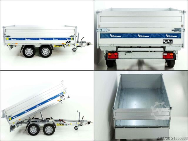 Three-way tipper trailer Debon Dreiseitenkipper 2,6t