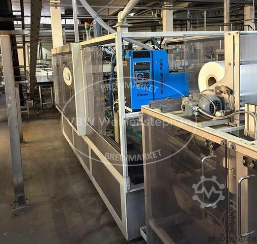 Tray packaging and shrink wrapping machine Meypack Verpackungssystemtechnik 
