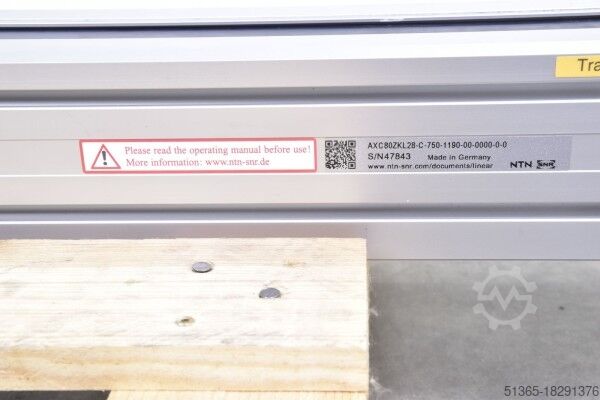 Linearachse NTN SNR AXC80ZKL28-C-750-1190-00-0000-0-0
