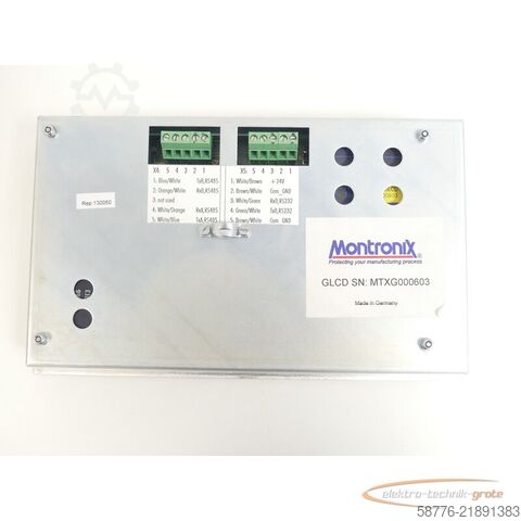 Component  Montronix GLCD Operator Panel SN: MTXG000603 - ! -