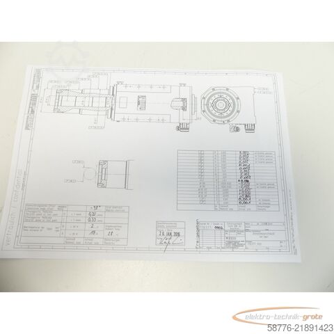 Component Weiss 178377 Schleifspindel 21kw / 7000 U/min = 0002    !